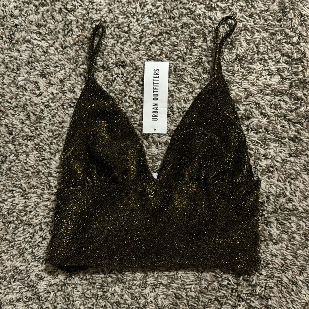 Urban outfitters glittery sparkle top